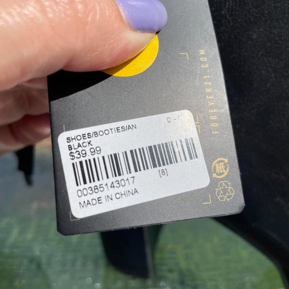 Black Heel Ankle Boots - Picture 3 of 3